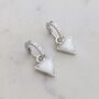 Triangle Mother Of Pearl Sterling Silver Earrings, thumbnail 1 of 6