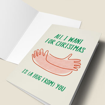'All I Want For Christmas Is A Hug' Card, 3 of 4