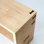 Handmade Solid Wooden Shoe Storage Bench, thumbnail 3 of 11
