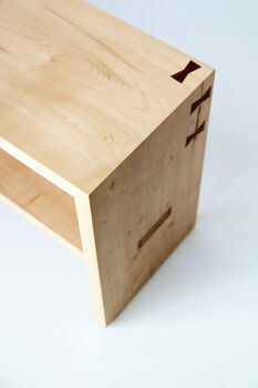 Handmade Solid Wooden Shoe Storage Bench, 3 of 11