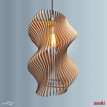 Zooki 30 'Eris' Wooden Pendant Light, 5 of 10