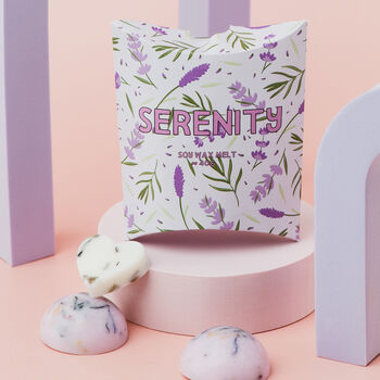 Serenity Lavender Soy Wax Melt Or Snap Bar | Lavender, Juniper Water, Sage, Musk And White Woods, 4 of 7