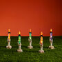 Set Of Five Skeleton Candle Stake Lights, thumbnail 1 of 2