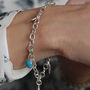 Personalised Sterling Silver Five Charms Bracelet, thumbnail 2 of 8