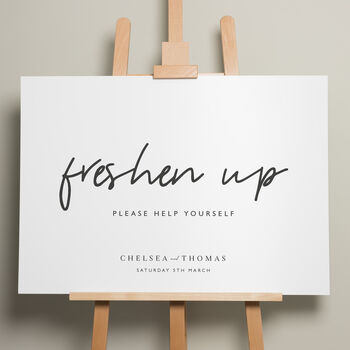 Elegant Wedding Sweet Station Sign 'Chelsea', 9 of 9