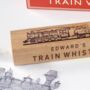 Personalised Engraved Traditional Wooden Train Whistle, thumbnail 2 of 4