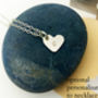 Personalised Silver Heart Cufflinks And Necklace, thumbnail 7 of 12