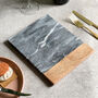 Personalised Marble And Wood Serving Board, thumbnail 2 of 3