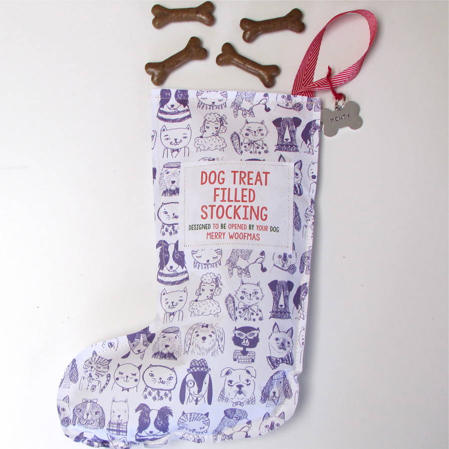 Treat Filled Dog Christmas Stockings By Edamay