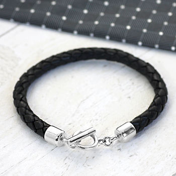 Leather And Sterling Silver Bracelet, 6 of 7