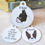 Boston Terrier Personalised Dog ID Tag, thumbnail 11 of 12