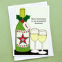'Christmas Wine' Personalised Christmas Card, thumbnail 1 of 3
