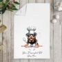 Personalised Dog Chef Hat Gift Tea Towel, thumbnail 11 of 12