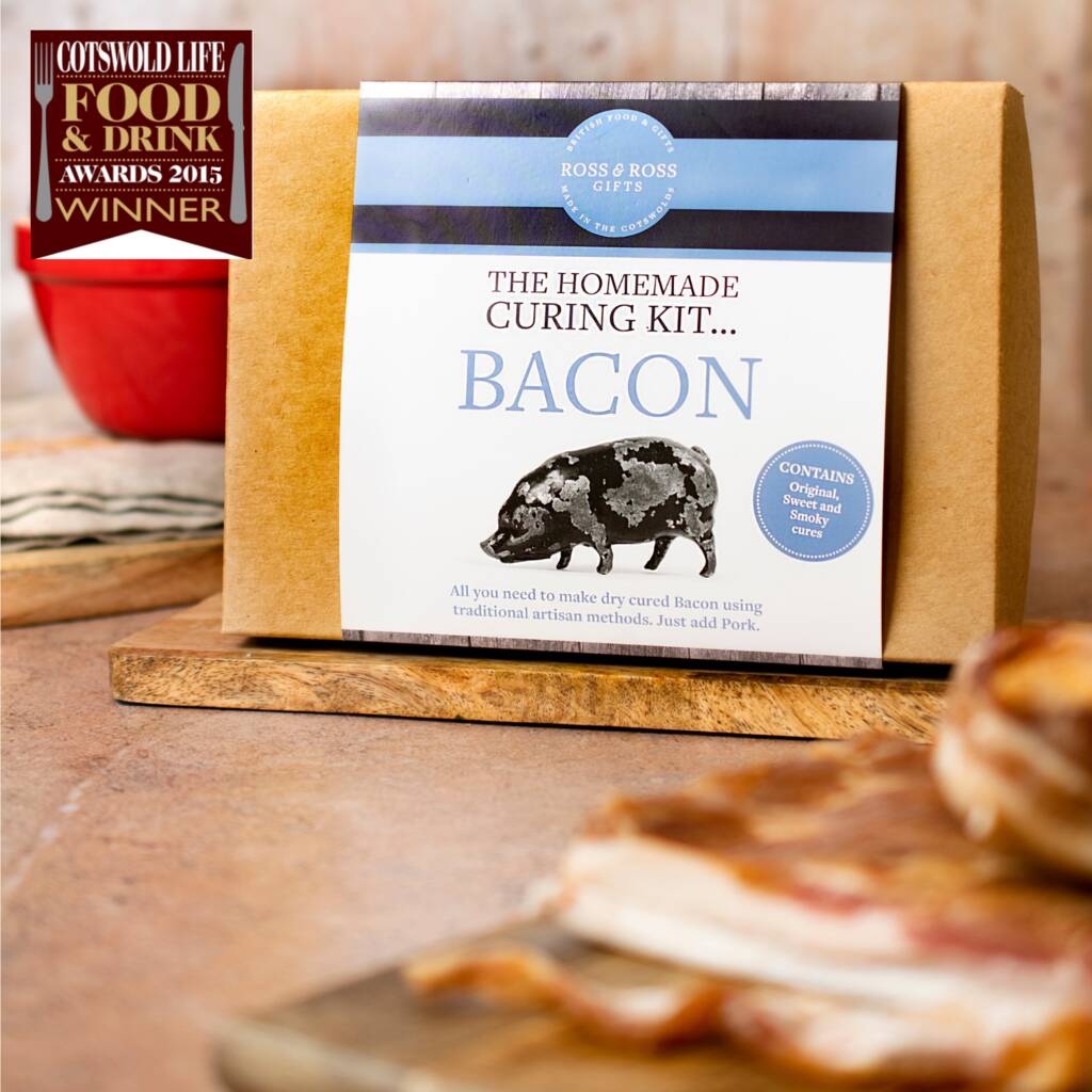 Make Your Own Artisan Cured Bacon Cooking Kit, 1 of 4