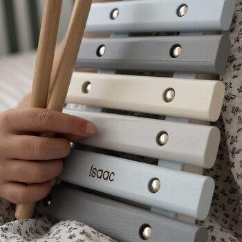 Personalised Wooden Play Xylophone, 5 of 8