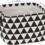 Set Of Four Square Black And White Storage Baskets, thumbnail 6 of 6