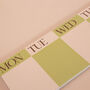 Keyboard Weekly Planner Pad | Matcha, thumbnail 3 of 8