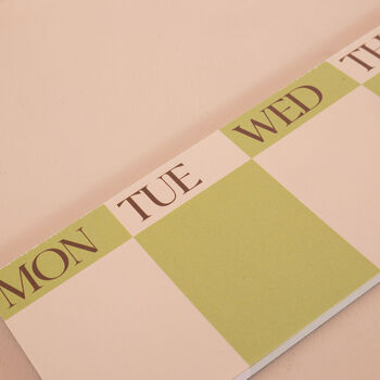 Keyboard Weekly Planner Pad | Matcha, 3 of 8