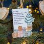 Personalised Christmas Tree And Presents Tag Decoration, thumbnail 6 of 6