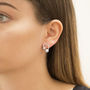 Sterling Silver Torque Stud Earrings, thumbnail 1 of 4