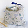Floral Cow Parsley Tall Pouch, thumbnail 4 of 5