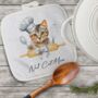 Personalised Cat In Chef Hat Gift Pot Holder / Grab, thumbnail 6 of 9