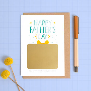 Personalised Father's Day Present Scratch Card, 5 of 10