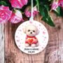 Personalised Bichon Frise Dog Love Decoration, thumbnail 1 of 2