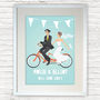Personalised Wedding Gift Bride And Groom Print, thumbnail 2 of 6