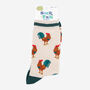 Rooster Farm Animals Bamboo Socks Men's Cream, thumbnail 2 of 3