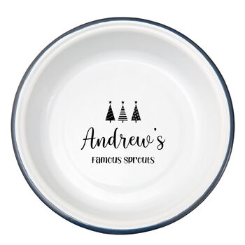 Personalised Christmas Enamel Serving Bowl, 5 of 5