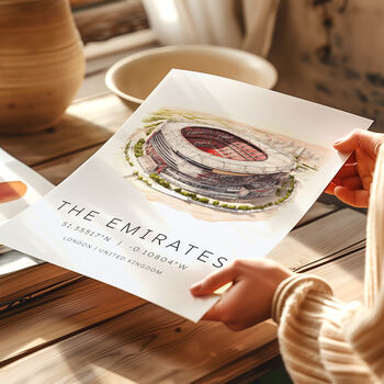 Emirates Stadium Football Print, 4 of 5