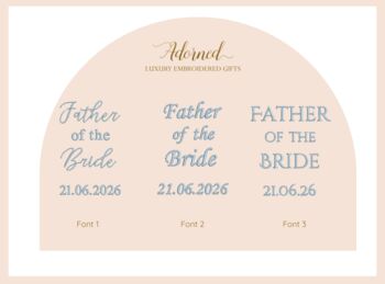 Personalised Father Of The Bride Handkerchief, 6 of 8