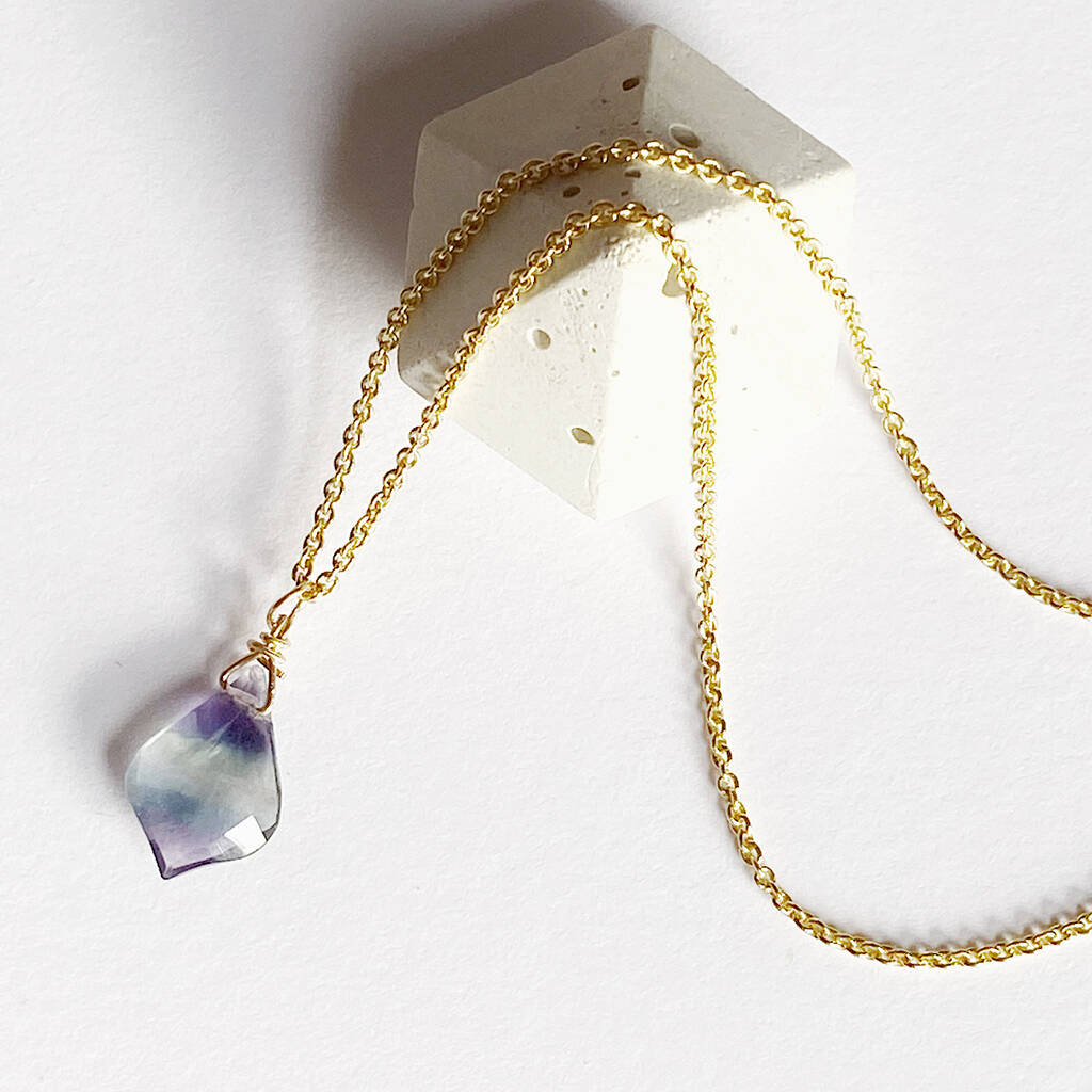Fluorite Crystal Necklace, 1 of 7
