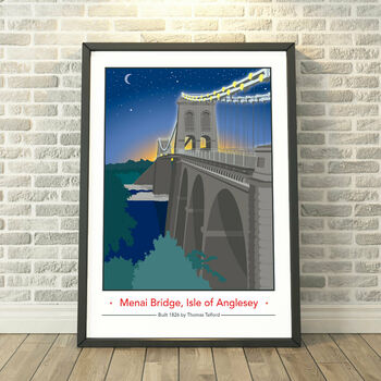 Menai Bridge, Isle Of Anglesey Print, 2 of 8