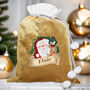 Personalised Christmas Santa Gold Sack, thumbnail 1 of 3