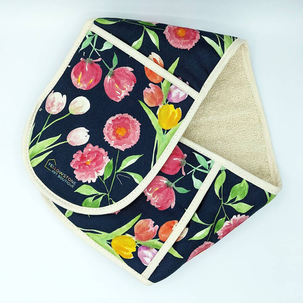 Luxury Floral Tulip And Peony Oven Gloves, 1 of 7
