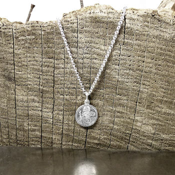 Silver Mini St Christopher Necklace, 5 of 5