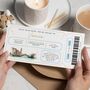 Personalised Trip Reveal Venice Boarding Pass Voucher, thumbnail 1 of 4