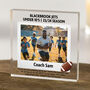 Personalised Rugby Coach Thank You Acrylic Block, thumbnail 1 of 3