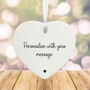 Personalised Porcelain Heart Custom Message Keepsake Gift, thumbnail 2 of 2