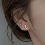 Birthday Kisses Sterling Silver Stud Earrings, thumbnail 6 of 8