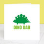 Dino Dad Father's Day Card With Colour Options, thumbnail 2 of 2
