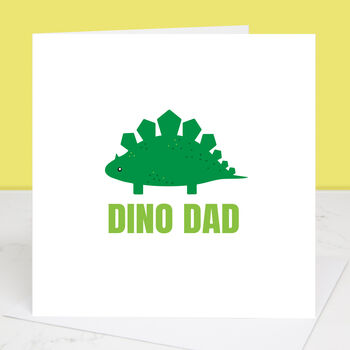 Dino Dad Father's Day Card With Colour Options, 2 of 2