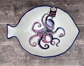Octopus Patterned Serving Bowl, 32cm, 2 of 3
