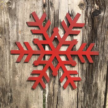 Colourful Christmas Snowflake Decoration Ornament Sign, 11 of 12