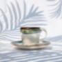 Turquoise Set Of Six Porcelain Espresso Cup And Saucer, thumbnail 12 of 12