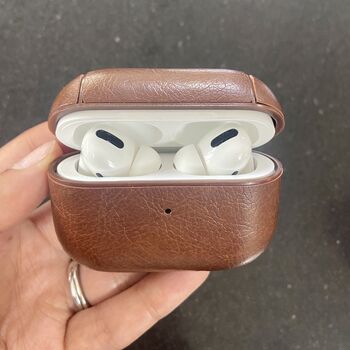 Vegan Leather Airpods Pro Case, 3 of 5