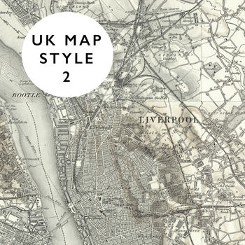 Personalised Vintage Map Panoramic Print, 5 of 7