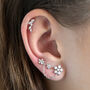 Mini Floral Crawler Cartilage Earring, thumbnail 1 of 6